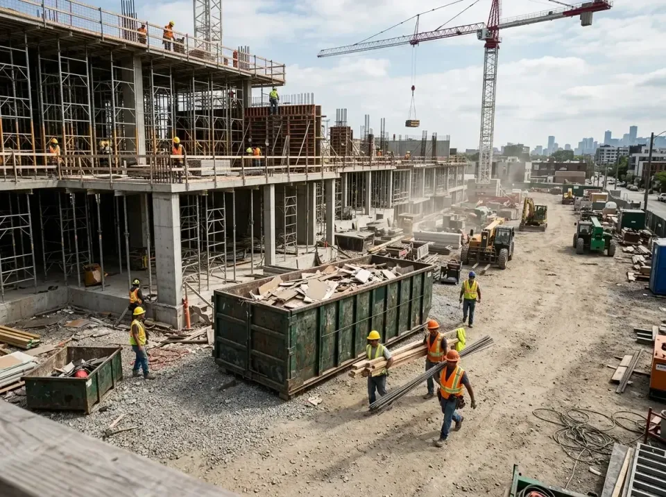 commercial-construction-site-w-002 — frequently asked questions, Low Cost Construction Dumpster Rental in Pine City, MN